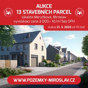 Prodej stavebních pozemků v Miroslavi 1